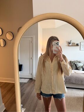 Cream Button-Up Shirt